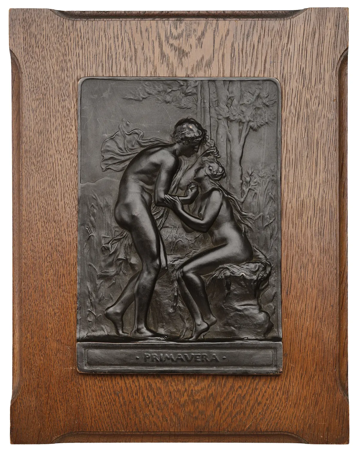 FRANCE, Primavera [Spring], 1895, an Art Nouveau uniface cast bronze