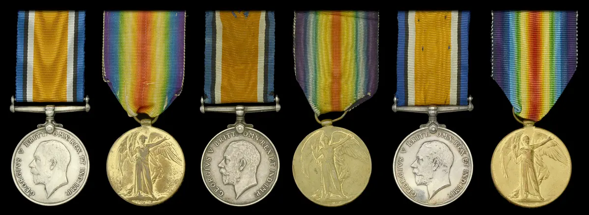 Pair: Private M. Argyle, Royal Welsh Fusiliers, later Nottinghamshire