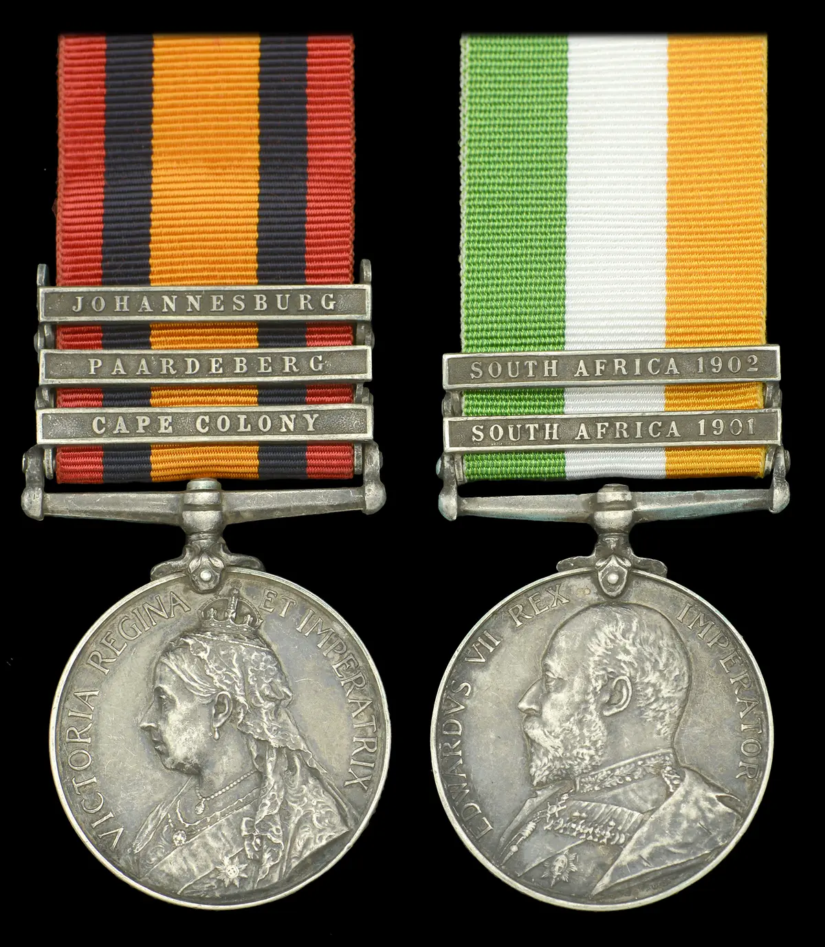 Pair: Private H. Nutbeam, Hampshire Regiment Queen’s South Africa