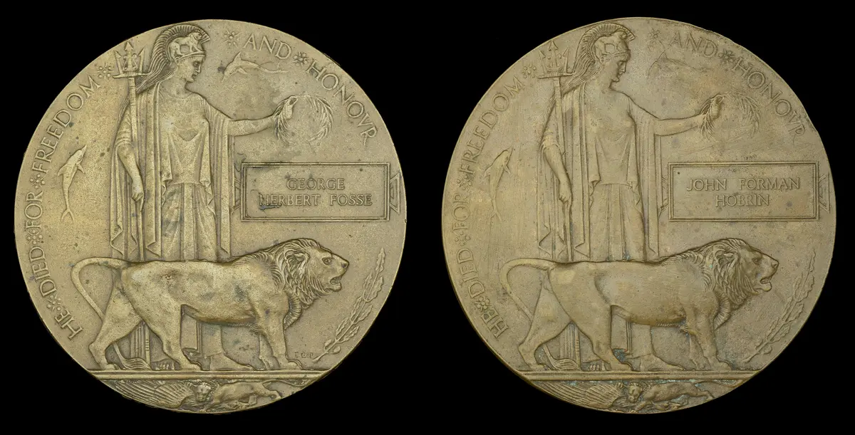Memorial Plaque (2) (George Herbert Fosse; John Forman Hobrin) with
