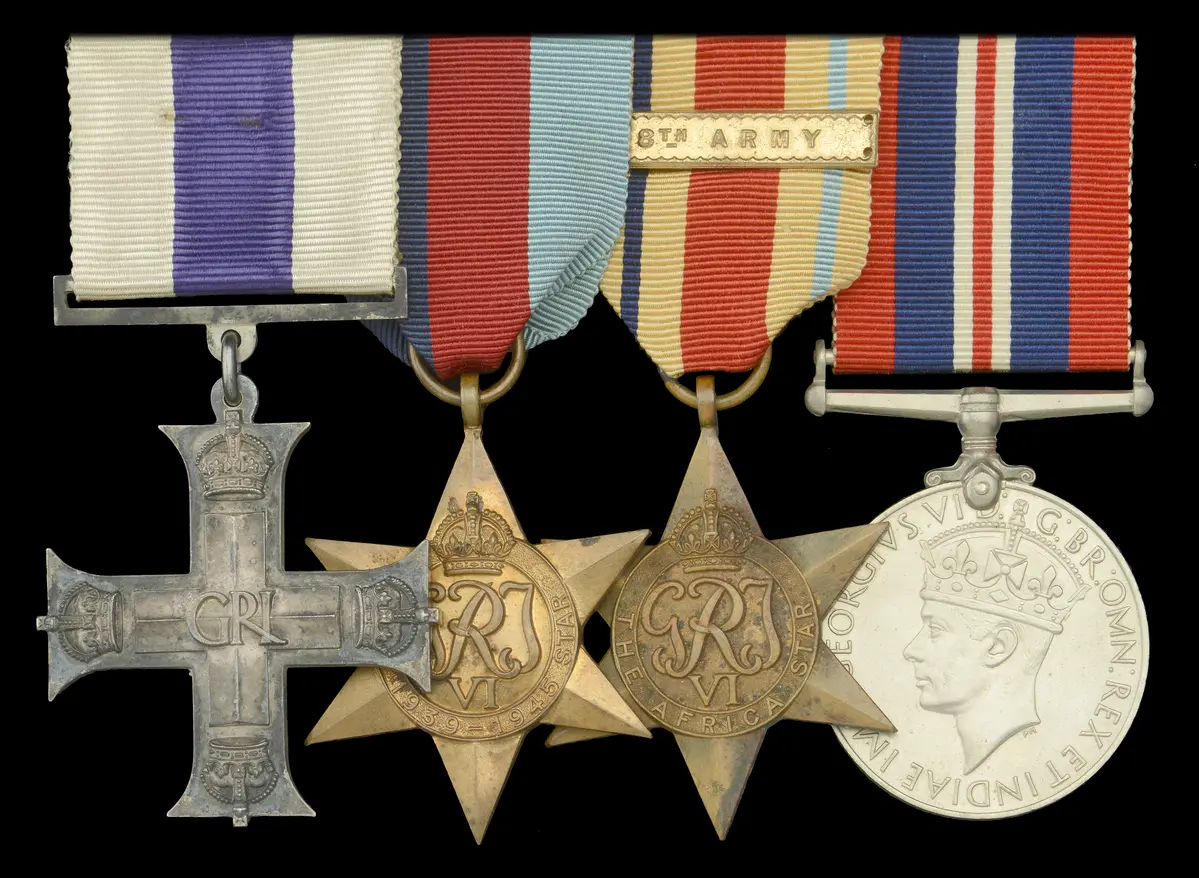 A Second War ‘North Africa’ M.C. group of four awarded to Captain