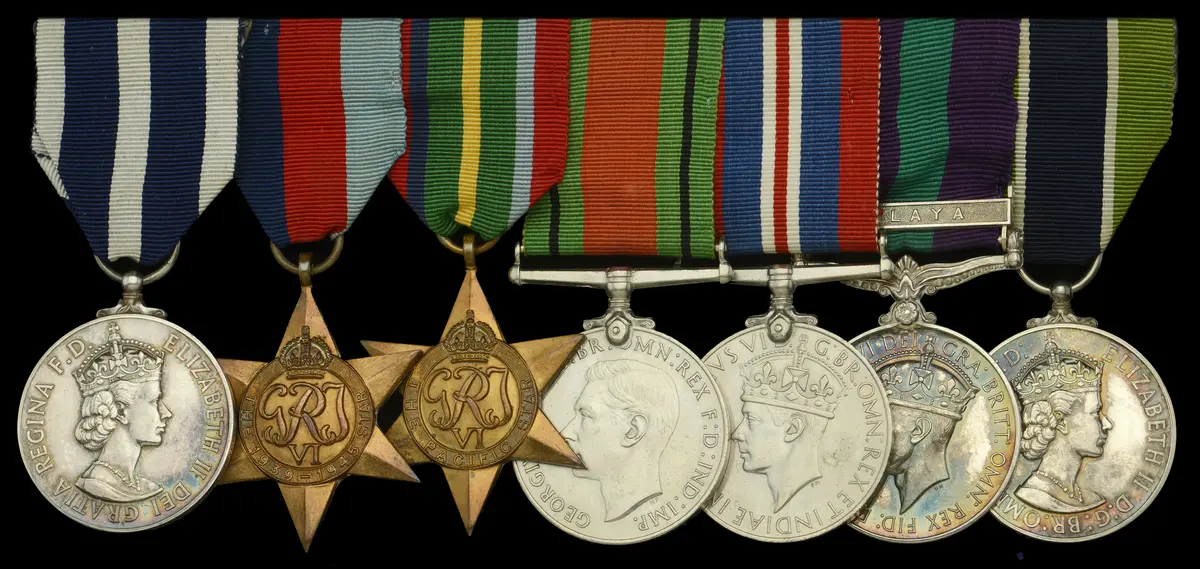 A scarce post-War Q.P.M. and Colonial Police M.S.M. group of seven