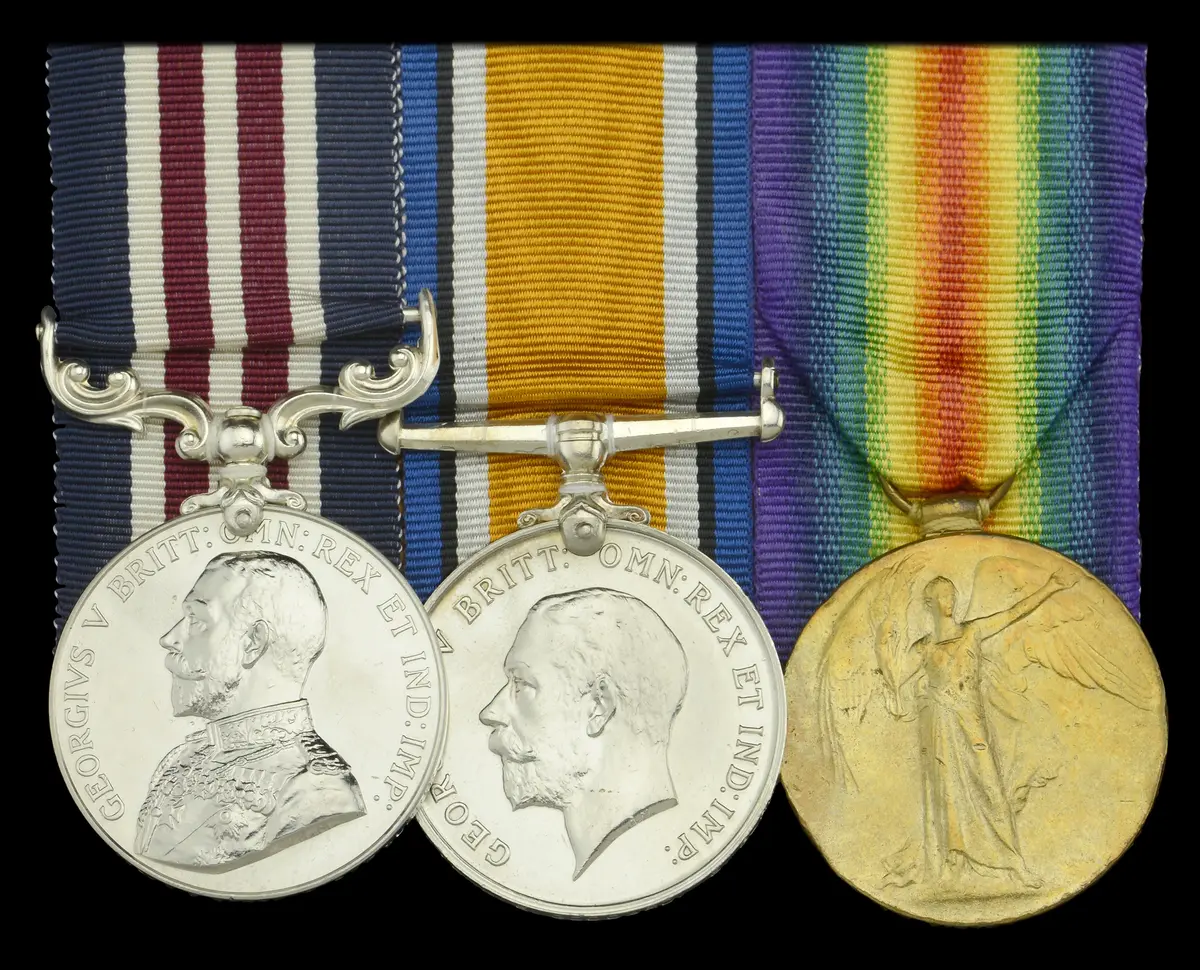 A Great War ‘Western Front’ M.M. group of three awarded to Lance Corporal