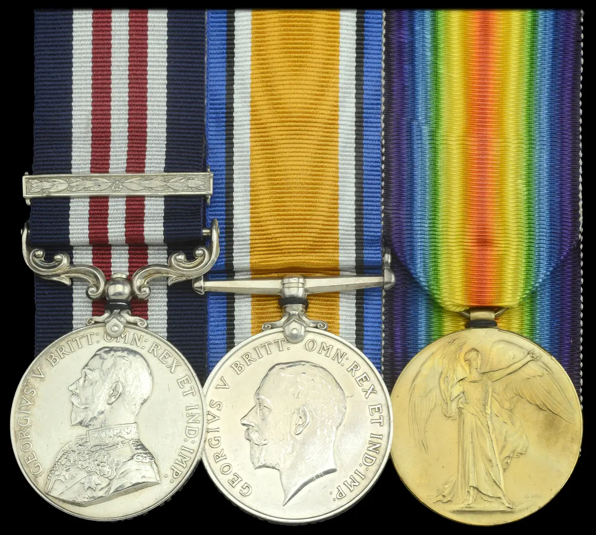 A Great War ‘Western Front’ M.M. and Second Award Bar group of three