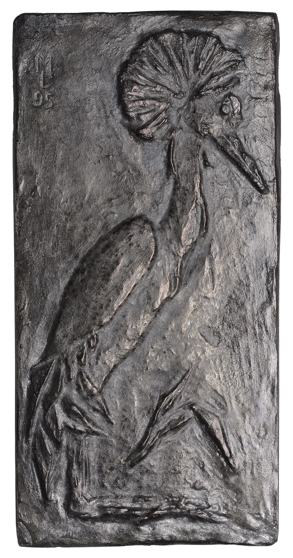 CZECH REPUBLIC, Jeřáb [Crane], 1995, a uniface cast pewter plaque