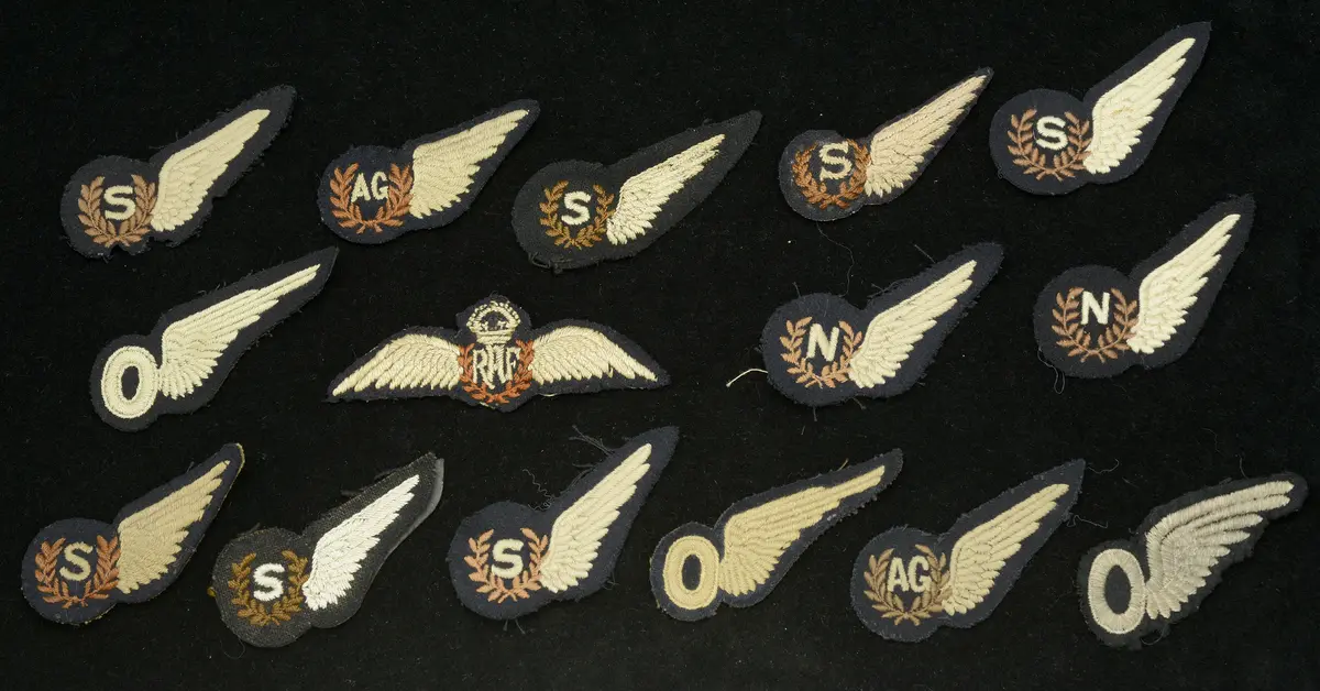 Royal Air Force Brevets. A very good selection of mostly Second War
