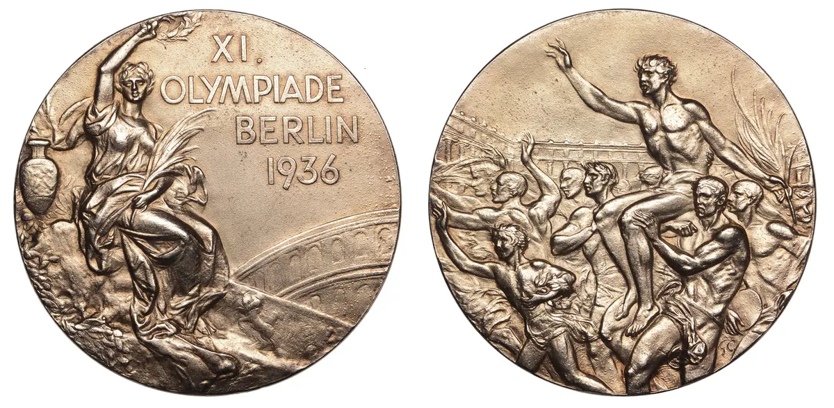 Germany, Olympic Games, Berlin, 1936, a silver-gilt Winner’s medal