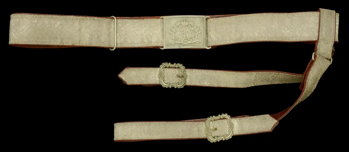 Lord Lieutenant’s or Officer’s Dress Waist Belt, Clasp, Sword Belt