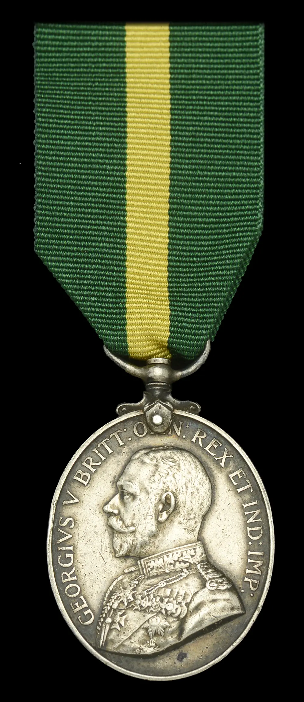 The Territorial Force Efficiency Medal awarded to Sergeant P. Burke