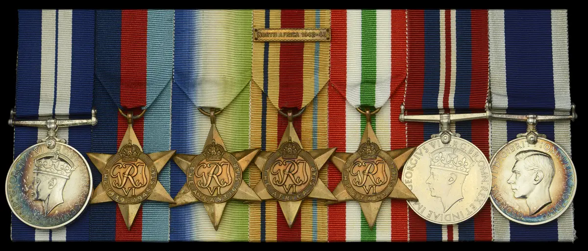 A fine Second War D.S.M. group of seven awarded to Chief Engine Room
