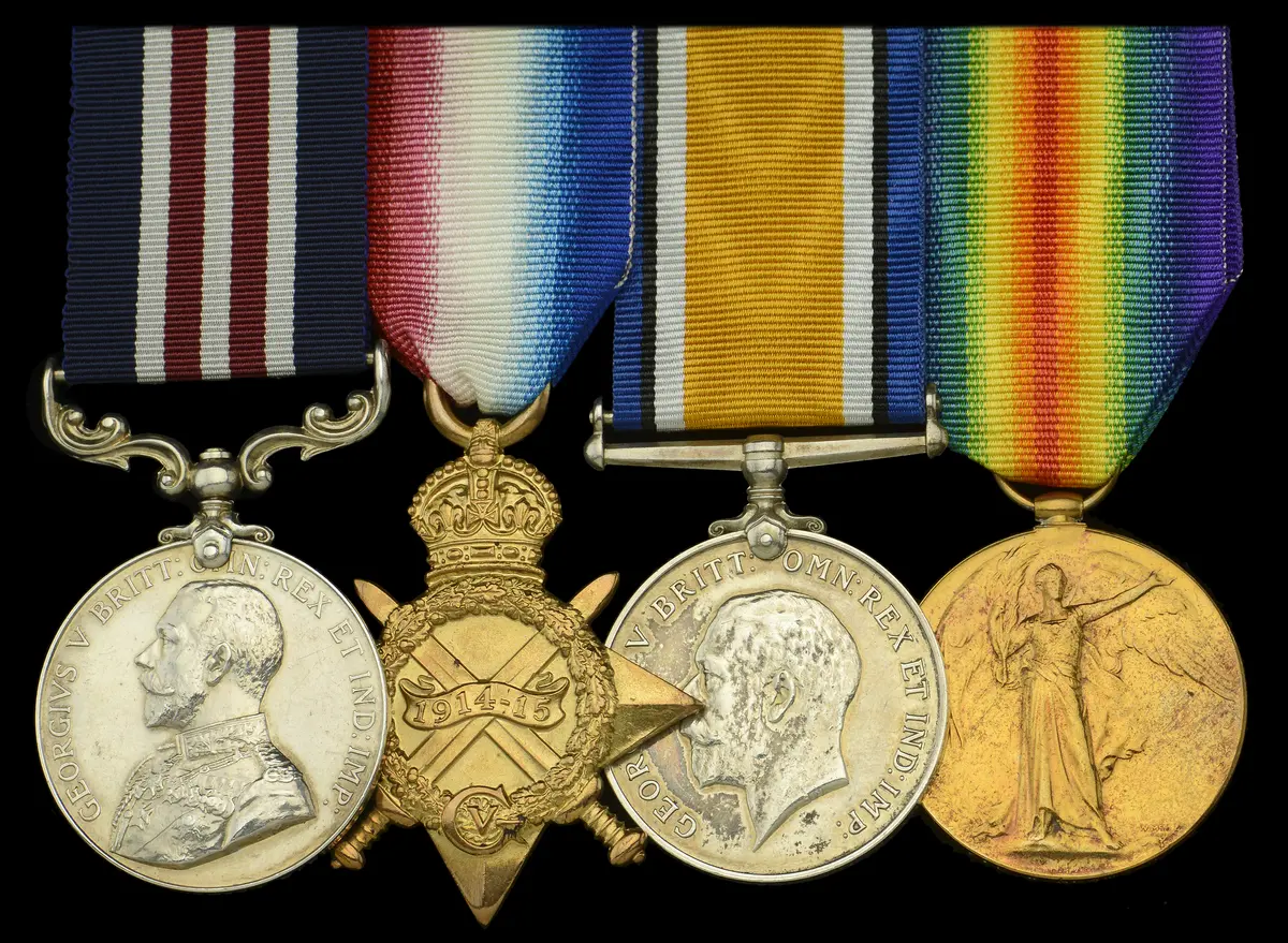A Great War ‘Western Front’ M.M. group of four awarded to Private