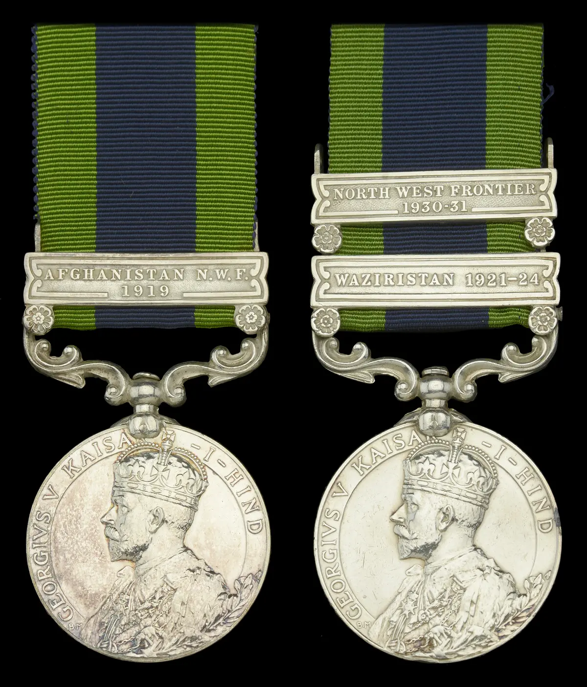 India General Service 1908-35 (2), 1 clasp, Afghanistan N.W.F. 1919