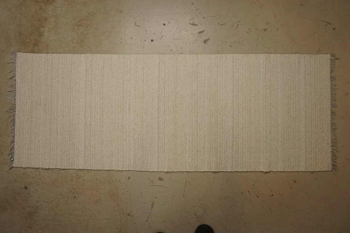 Vit trasmatta 63x173cm. B53/