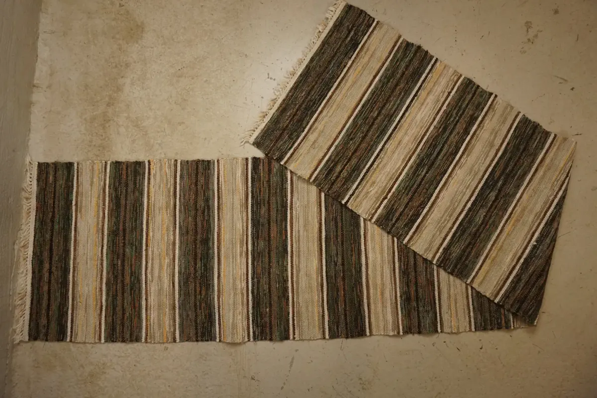 Randig trasmatta 62x290cm. B50/