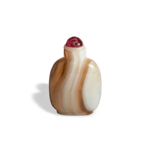 A GOOD BANDED AGATE SNUFF BOTTLE QING DYNASTY, 19TH CENTURY ...