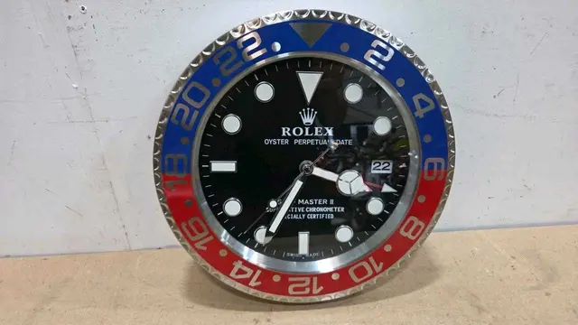ROLEX STYLE WALL CLOCK