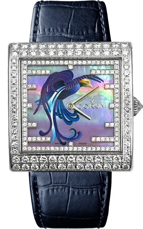 Corum Buckingham 18K White gold & Diamonds Lady's Watch
