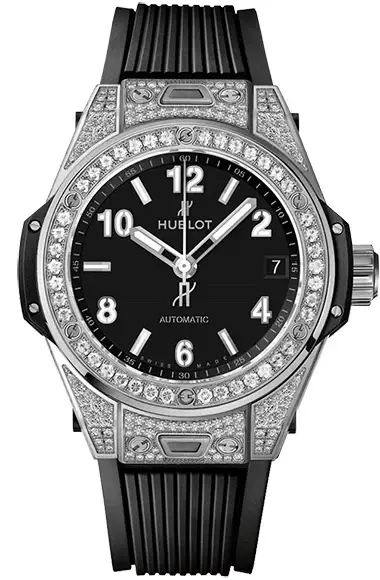 Hublot Bing Bang Stainless Steel & Diamonds Lady's Watch