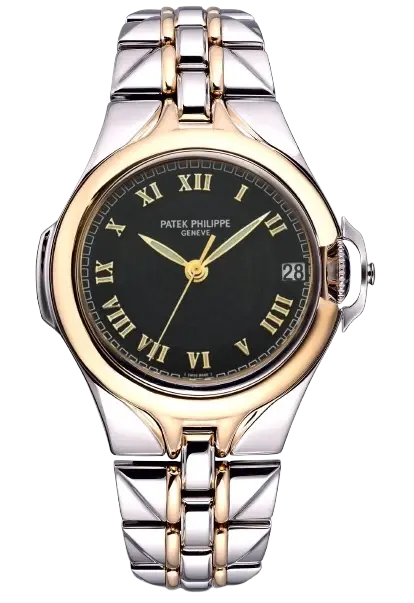 Patek Philippe Sculpture Steel and Gold Men's Watch