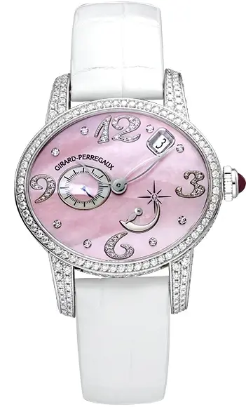 Girard Perregaux Cat`s Eye 18K White Gold & Diamonds Lady's Watch