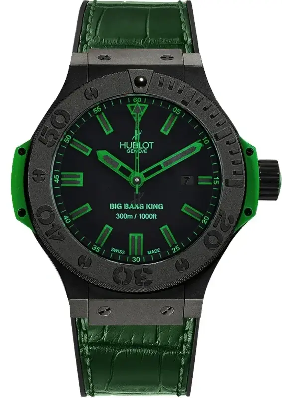 Hublot Big Bang King All Black Green Ceramic Men's Watch
