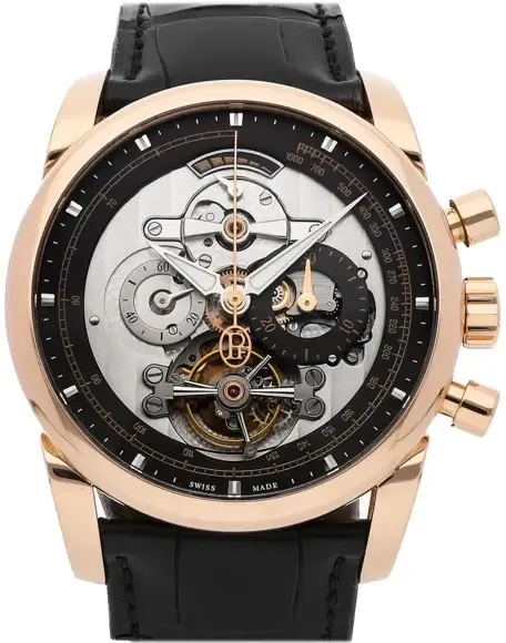 Parmigiani Fleurier Tonda Tondagraphe Rose Gold Openworked Graphite