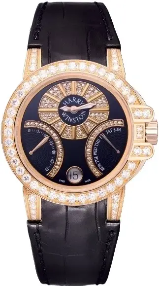 Harry Winston Ocean Biretro 18K Rose Gold & Diamonds Lady's Watch
