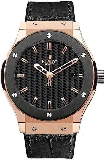 Hublot Classic Fusion 45 Carbon & 18K Rose Gold Men's Watch