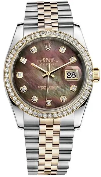 Rolex Datejust Stainless steel & 18K Yellow Gold & Diamonds Lady's Watch