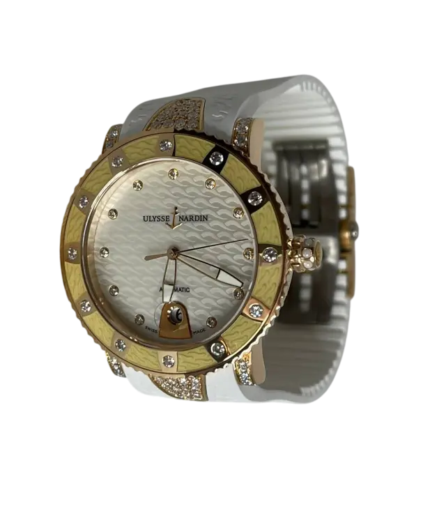 Ulysse Nardin Marine Lady Diver Starry Night 18k Rose Gold & Diamonds
