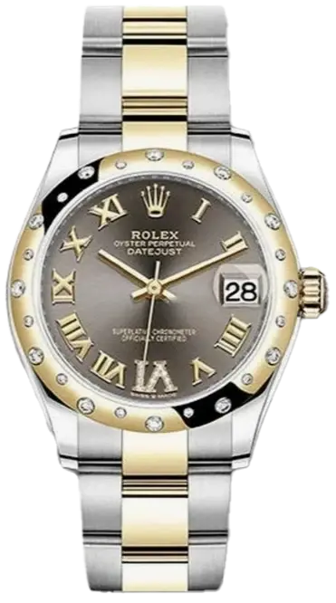 Rolex Datejust Stainless Steel & 18K Yellow Gold & Diamonds Lady's Watch