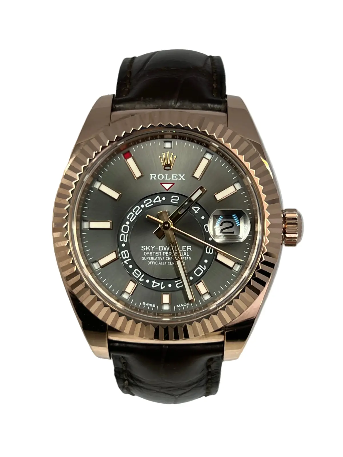 Rolex SkyDweller 18K Rose Gold Men’s Watch