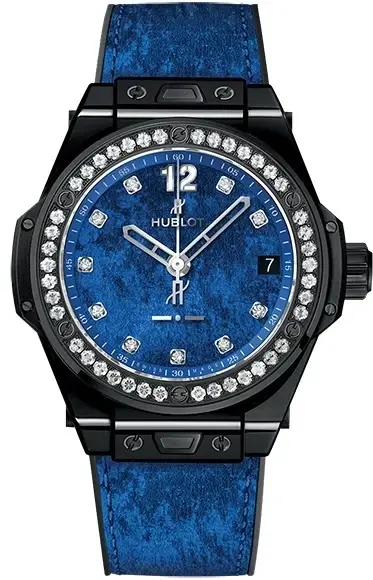 Hublot Big Bang One Click Italia Independent Blue Velvet Black Ceramic