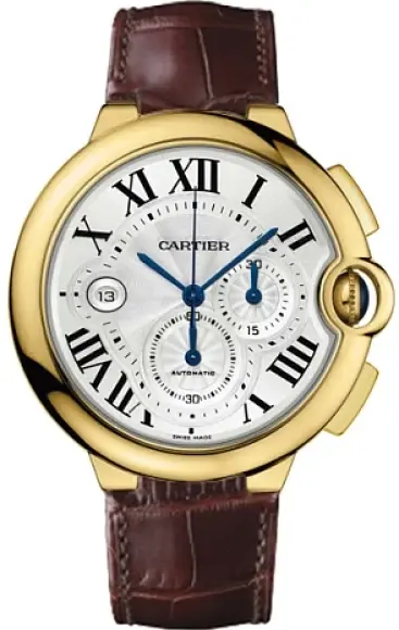 Cartier Ballon Bleu Chronograph 44 mm Yellow Gold Men's Watch