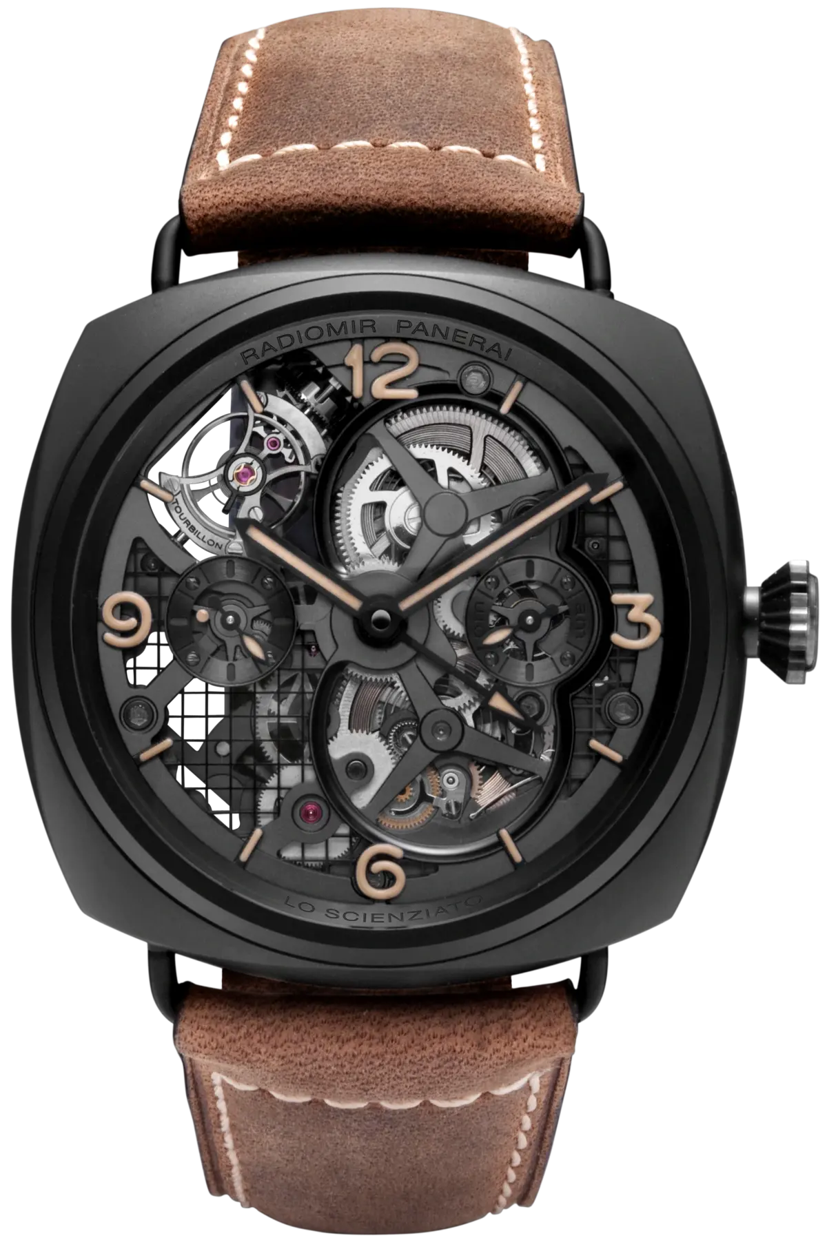 Panerai Radiomir Lo Scienziato Tourbillon GMT Ceramic Men's Watch