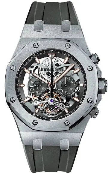 Audemars Piguet Royal Oak Tourbillon Chronograph Skeleton Titanium Men's Watch