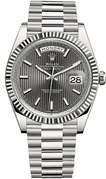Rolex Day-Date 18K White Gold Men's Watch