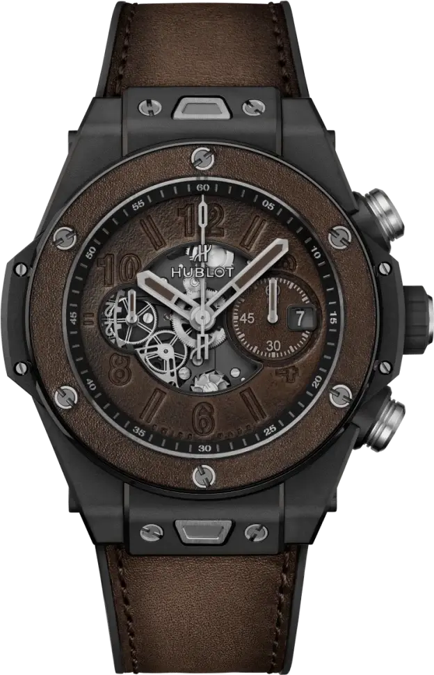 Hublot Big Bang Unico Berluti Cold Brown Limited Edition Black Ceramic