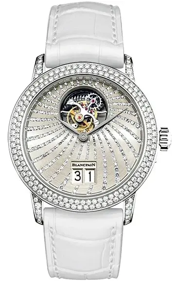 Blancpain Women Collection Tourbillon Grande Date 18K White Gold &