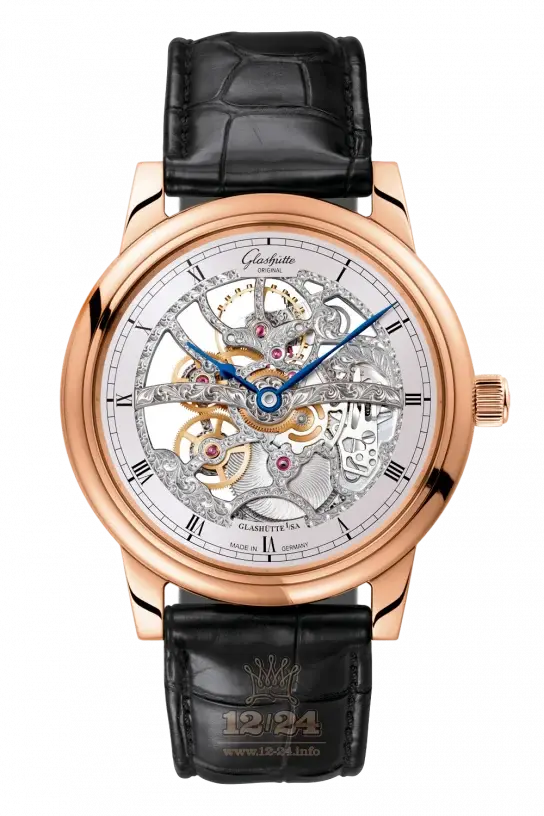 Glashütte Original Senator Manual Winding Skeletonised Edition 18K