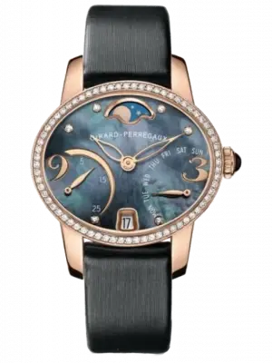Girard Perregaux Cats Eye Bi-Retro 18K Rose Gold & Diamonds Ladies Watch