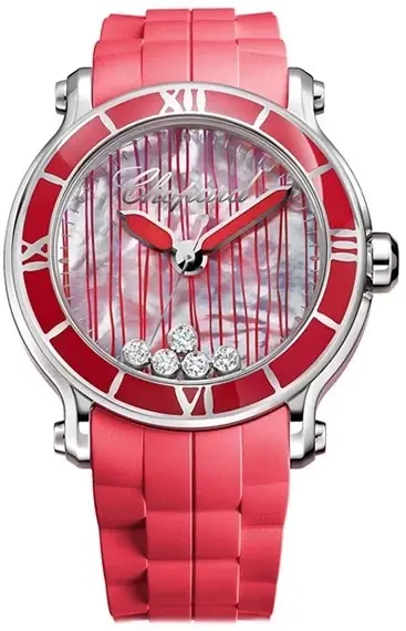 Chopard Happy Sport Round XL Stainless Steel & Diamonds Lady's Watch