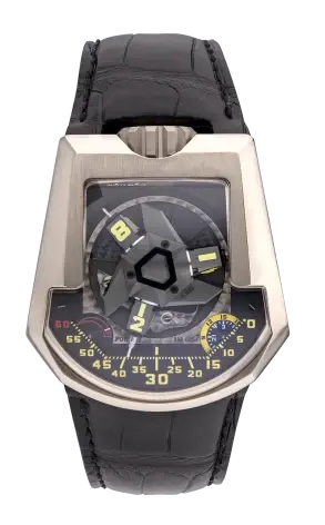 Urwerk 200 Collection 18K White Gold Men's Watch