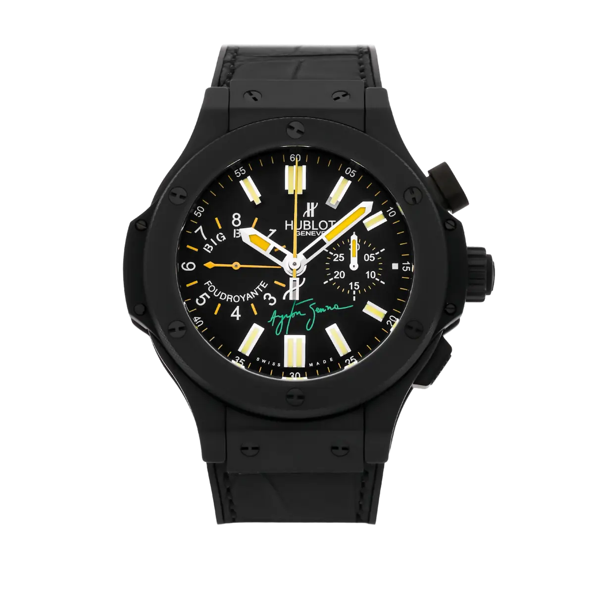 Hublot Big Bang Ayrton Senna Foudroyante Black Ceramic Men’s Watch