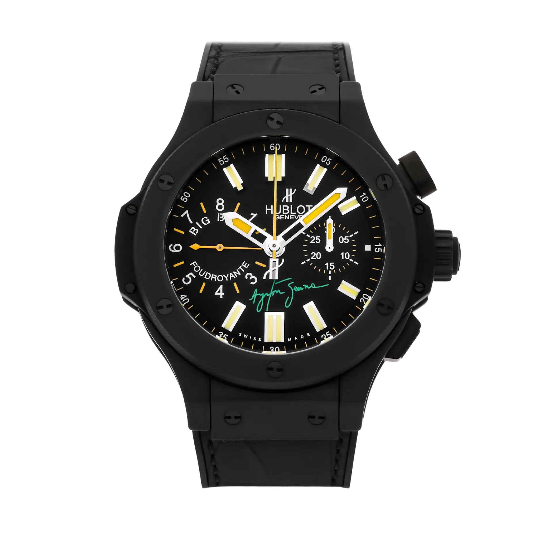 Hublot Big Bang Ayrton Senna Foudroyante Black Ceramic Men’s Watch