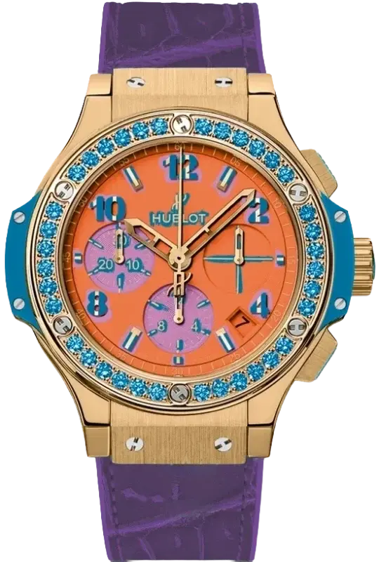 Hublot Big Bang Pop Art 18K Yellow Gold & Topazes Lady's Watch