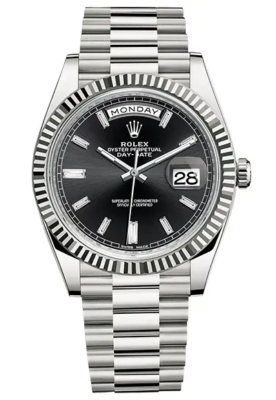 Rolex Day-Date 18K White Gold Men's Watch