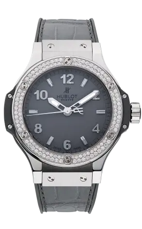 Hublot Big Bang Gray Stainless steel & Diamonds Lady's Watch
