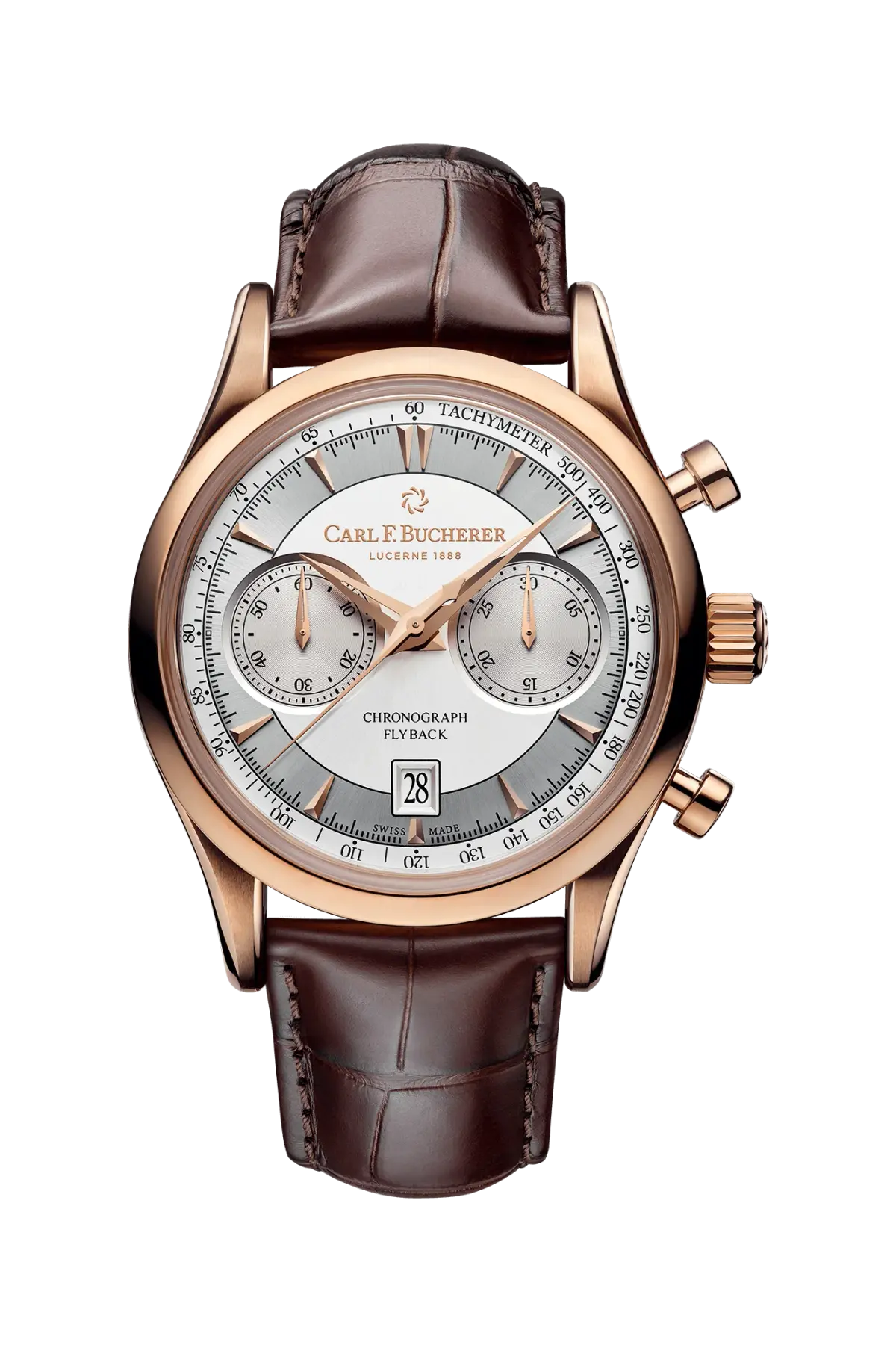 Carl F. Bucherer Manero Flyback 18K Rose Gold Men's Watch