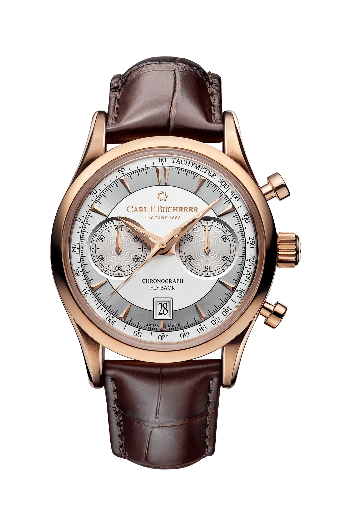Carl F. Bucherer Manero Flyback 18K Rose Gold Men's Watch